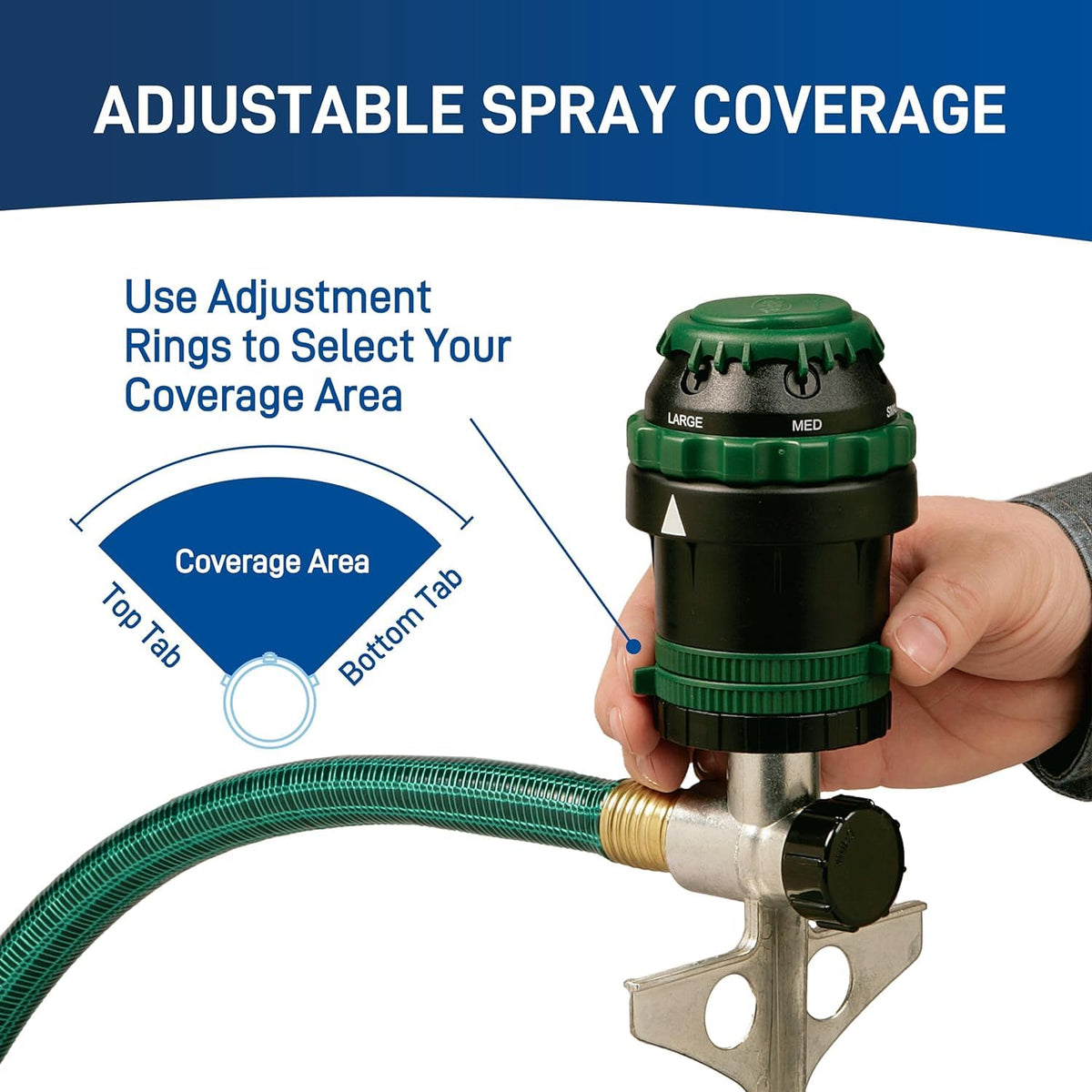 Orbit H2O-Six provides four-position diffuser for precise spray.