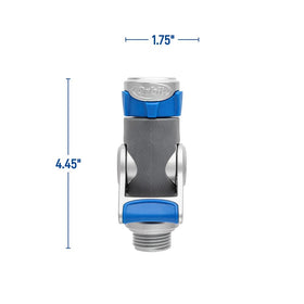 Orbit durable outdoor-grade connector withstands year-round garden use.