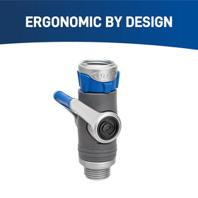Orbit high-flow end delivers efficient water management at the hose.
