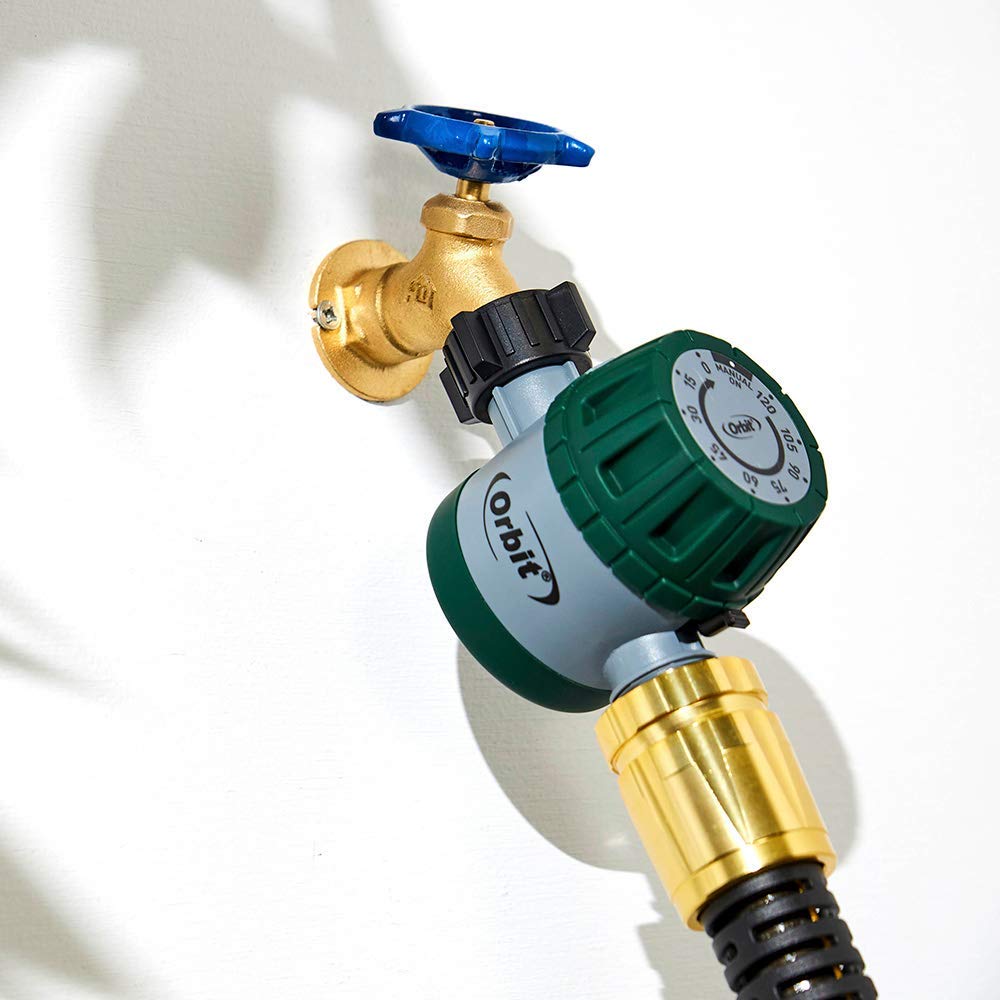 Orbit battery-free hose timer operates without batteries for reliable use