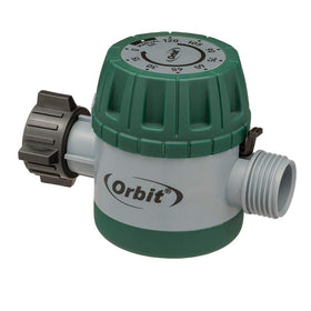 Orbit mechanical hose timer with green dial for automated watering