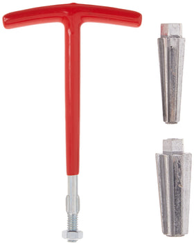 Orbit nipple extractor combo assembly, a durable toolkit for removing damaged PVC risers.