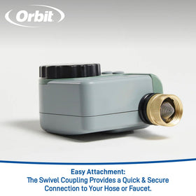 Orbit One Outlet timer rain delay feature paused watering after rainfall