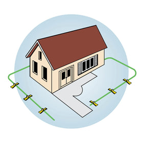 System easily attaches to a standard garden hose for versatile setup.