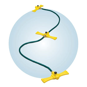 Interchangeable nozzles for full, half, and quarter circle patterns.