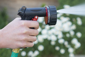 Orbit Pro Flo 7-Pattern Nozzle metal construction for durable performance.