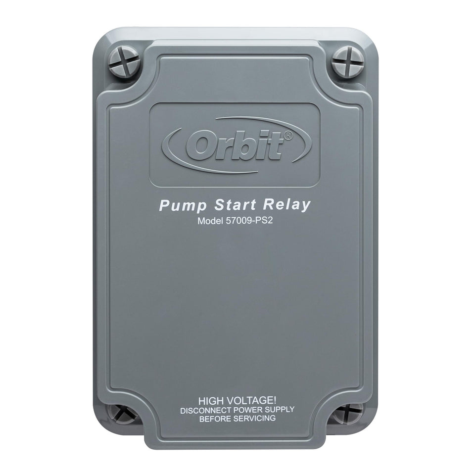 Orbit Pump Start Relay outdoor enclosure protecting electronics for weatherproof installation