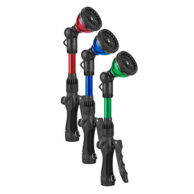 Orbit ratcheting-head wand enabling versatile water patterns for hard-to-reach spots.