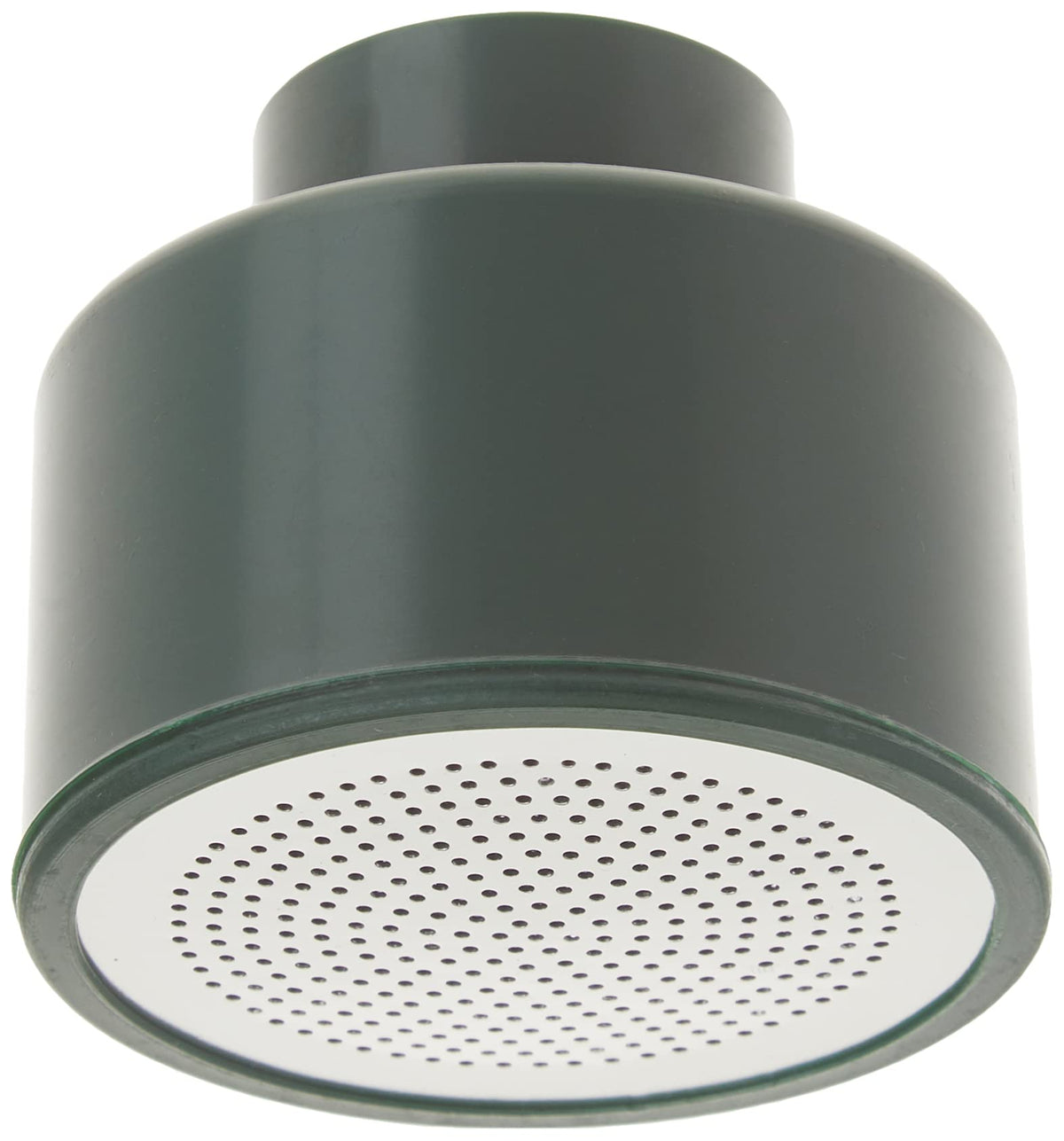 Orbit shower wand head close-up with durable metal connection for outdoor use