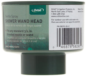 Orbit shower wand head durable outdoor construction ready for year-round watering