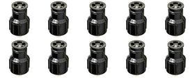 Orbit shrub sprinkler head with half-pattern spray for efficient shrub watering.