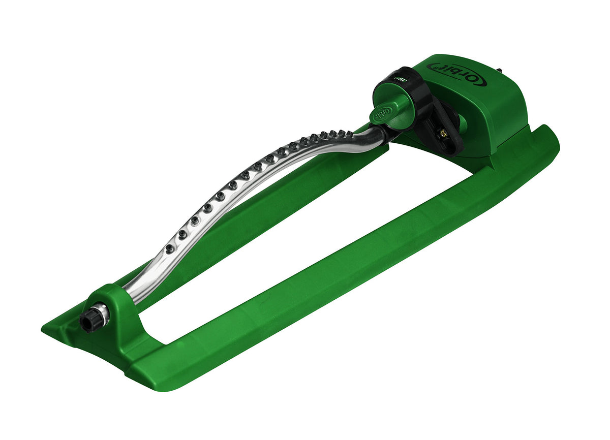 Orbit SunMate Oscillator Sprinkler with 17 jet nozzles for even lawn watering.