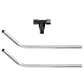 Orbit Traveling Sprinkler arms and tee on tractor for quick field replacement