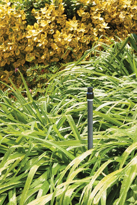 Orbit Watermaster shrub spray head fits compact landscapes for even distribution.