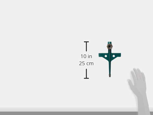 Orbit zinc step spike series-connection supports linked sprinkler bases.