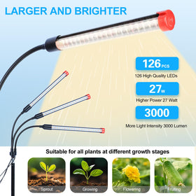 Orchbloom 60-degree spotlight concentrates light on target leaves