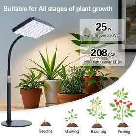 Orchbloom tabletop grow light height-adjust design ensures perfect angle