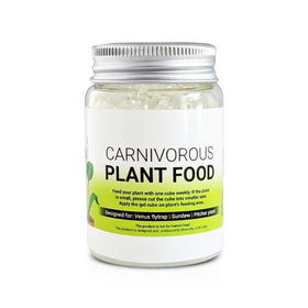 Orchid Gene Venus Flytrap Food cubes in a jar deliver nutrients.