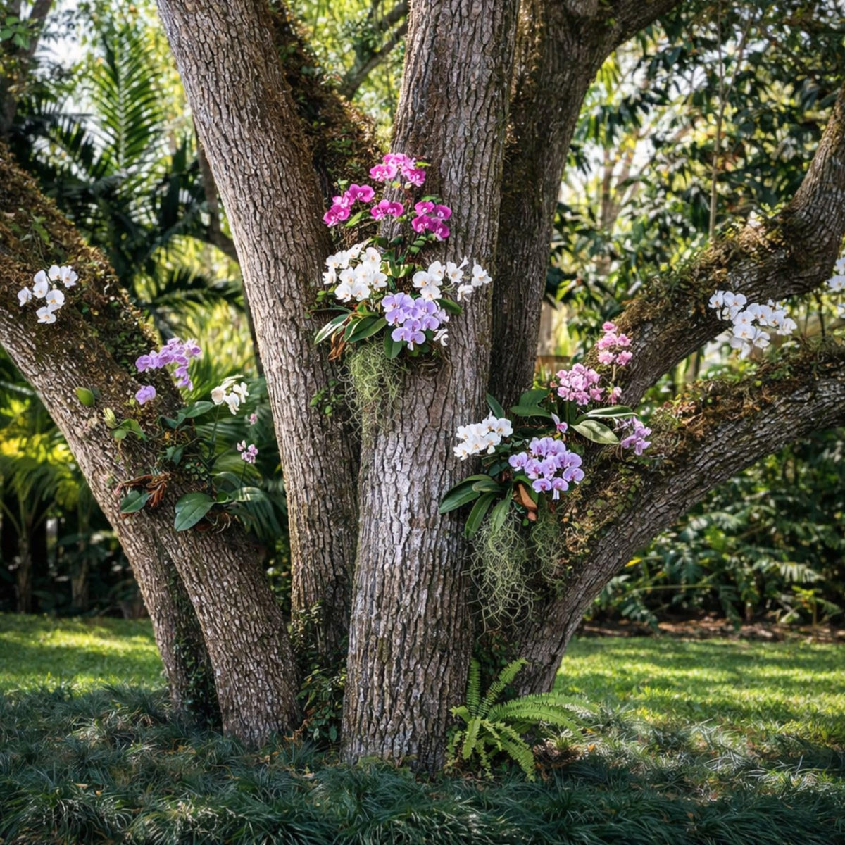 OrchidHug durable green coating resists sun and humidity for long-lasting use.