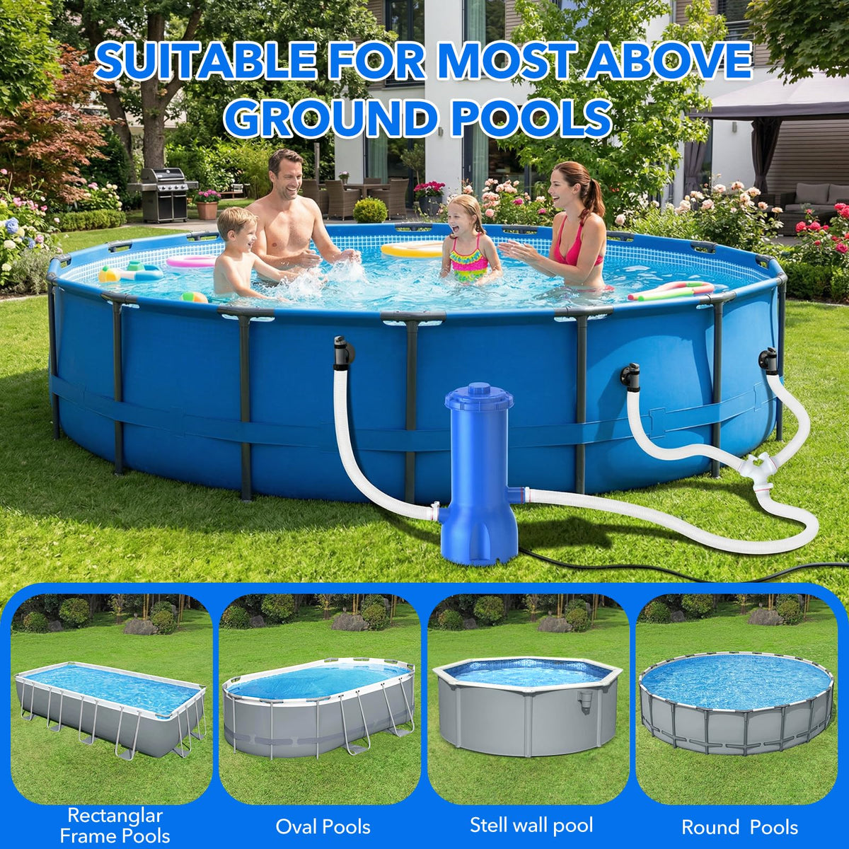 Orealla low-noise operation keeps poolside conversations uninterrupted