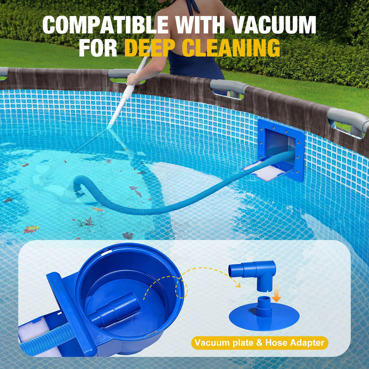 Orealla universal vacuum plate supports manual vacuums and automatic cleaners