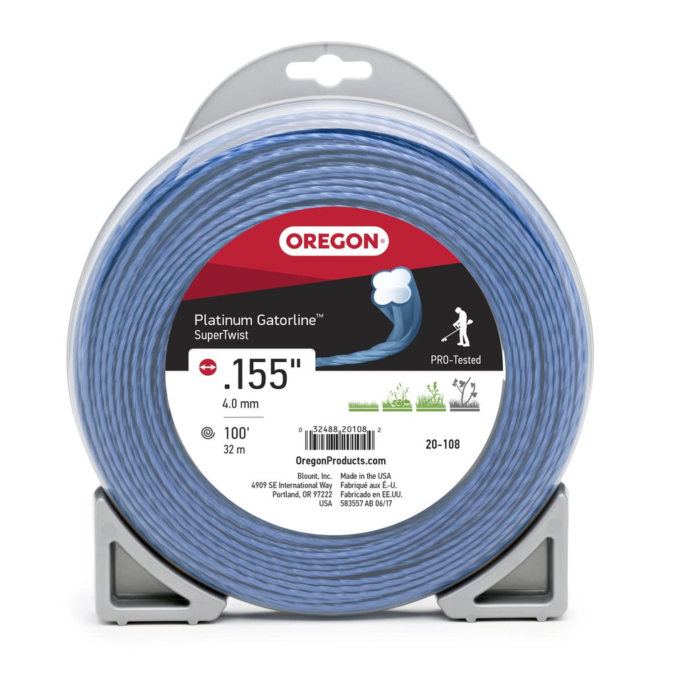 Oregon 20-108 Platinum Gatorline Supertwist outer shell boosts durability during tough trimming