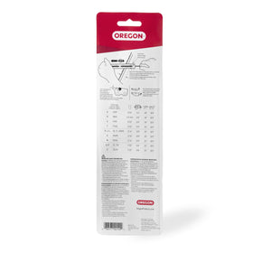 Oregon file guide secures the file for consistent depth during sharpening.