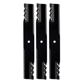 Oregon 396-730 Gator Mulcher blade closeup for John Deere compatibility