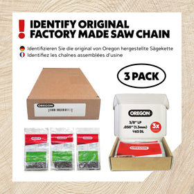 Oregon chain fits Husqvarna, Echo, Poulan for broad compatibility