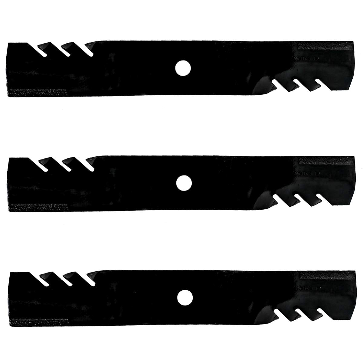 Oregon 3PK G6 Gator mulching blades for 54-inch Kubota Kommander deliver precise mulch.
