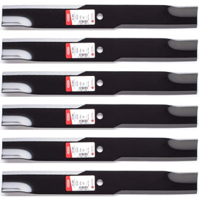 Oregon 91-509 heavy-duty blades top view for 60-inch Hustler, precise-cut performance