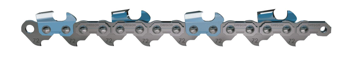 Oregon B84 PowerCut chain on a 24-inch bar enabling smoother cuts.