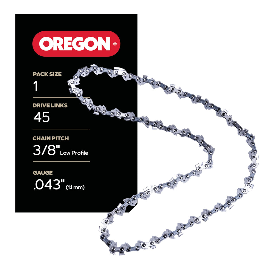 Oregon chain 38LP with 12-inch bar for precise cuts