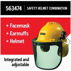 Detachable sun peak offers shade and glare control for daytime outdoor tasks.