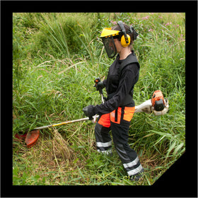 Oregon European-made brushcutter blade for reliable performance.