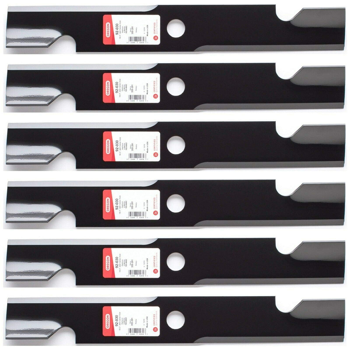 Oregon blade closeup for Exmark 52-inch Radius E-Series, precise cut capability