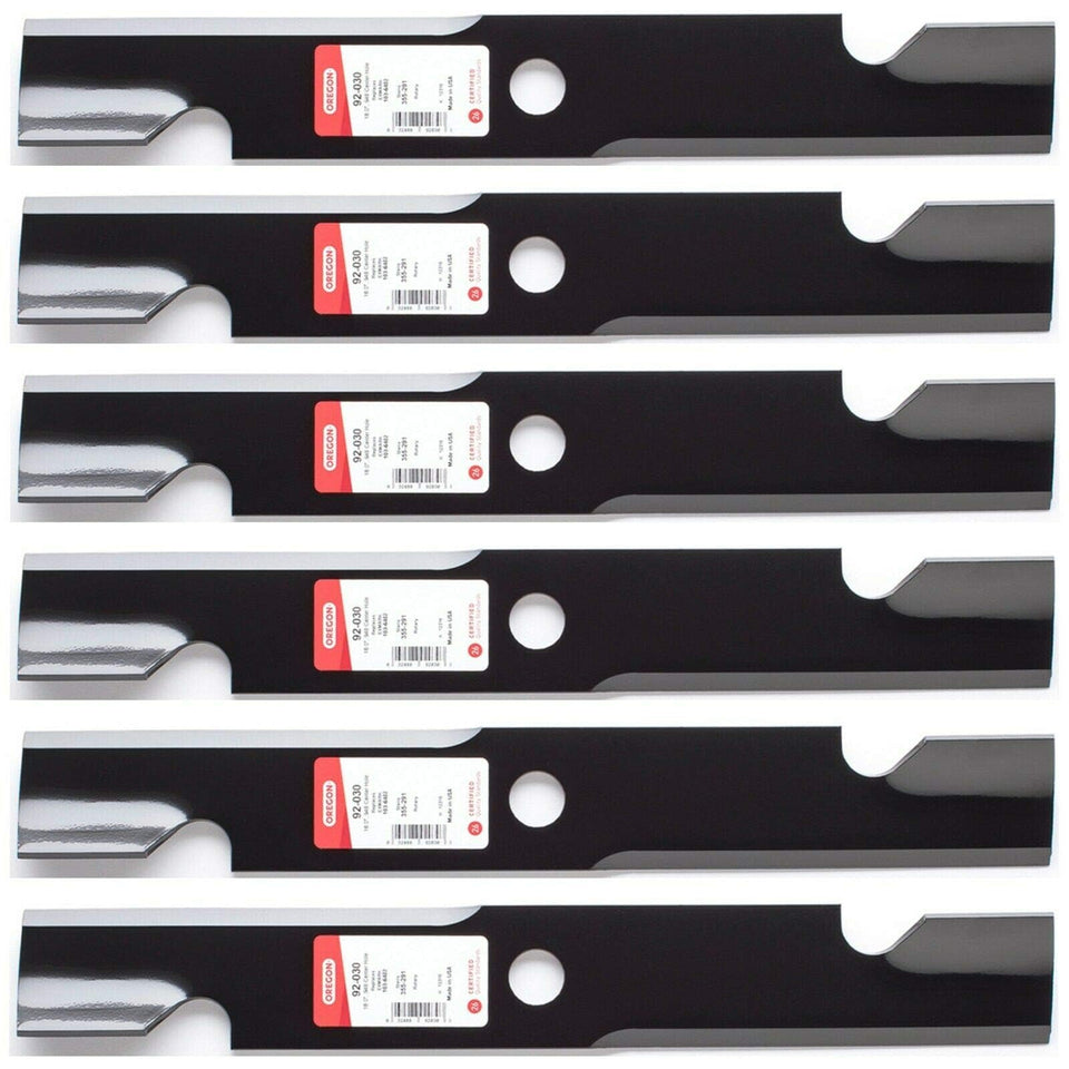 Oregon blade closeup for Exmark 52-inch Radius E-Series, precise cut capability