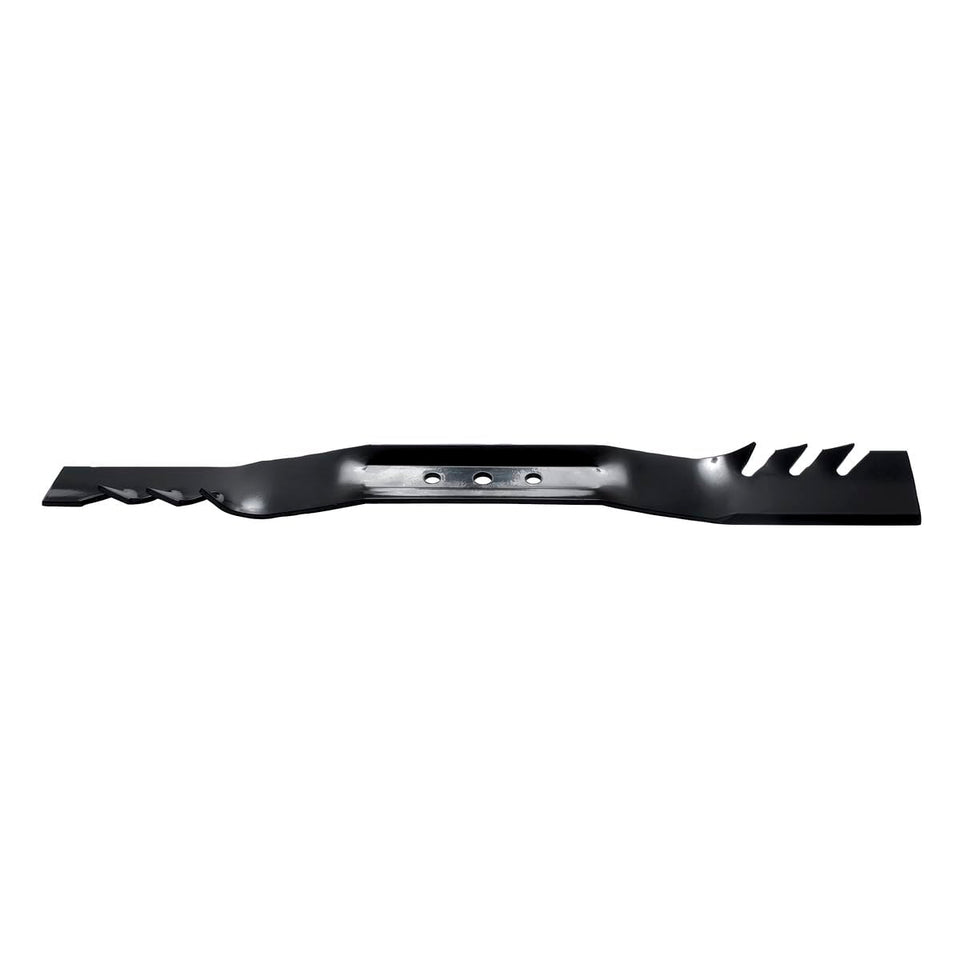 Oregon Gator 3-N-1 blade close-up with mulching teeth for efficient clipping