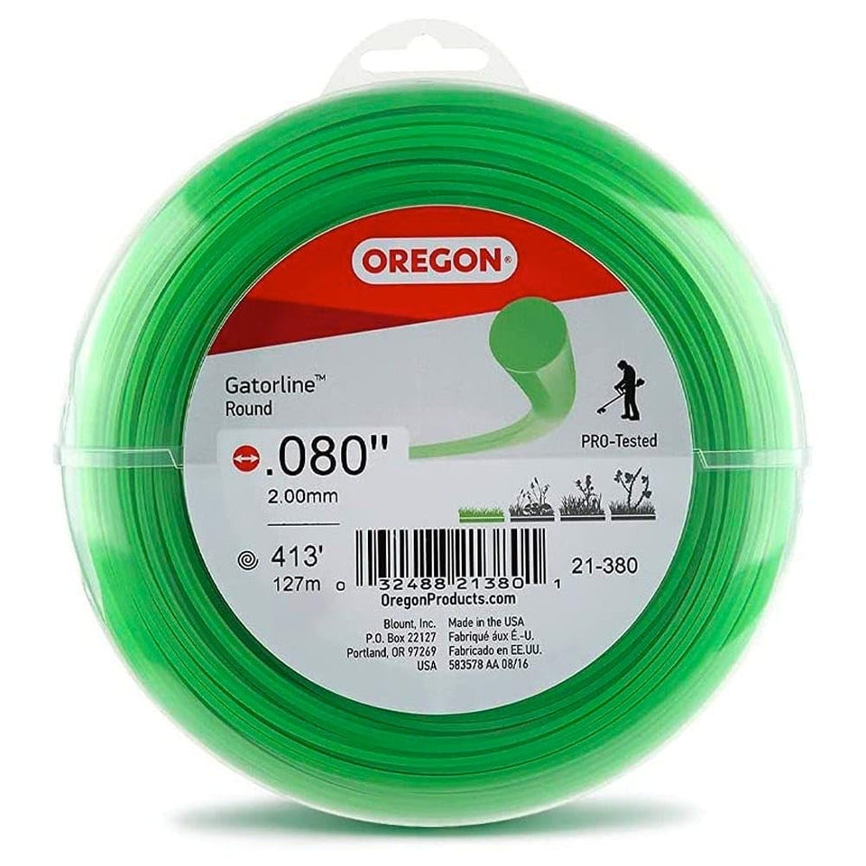 Oregon Gatorline 0.080 in trimmer line donut-pack - durable replacement for easy yard maintenance.