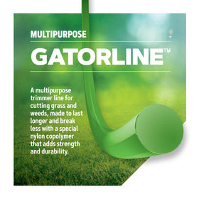 Oregon Gatorline closeup-nylon-copolymer-core highlights reinforced strength for tough weeds.