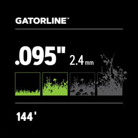 Oregon Magnum Gatorline aramid-core trimmer line adds longer wear and fewer rewinds.