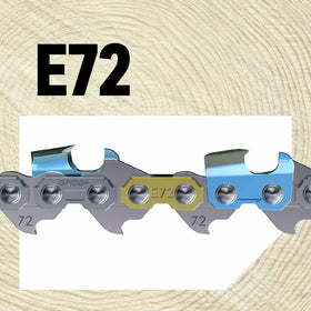 Oregon PowerCut full chisel cutters power through timber quickly.