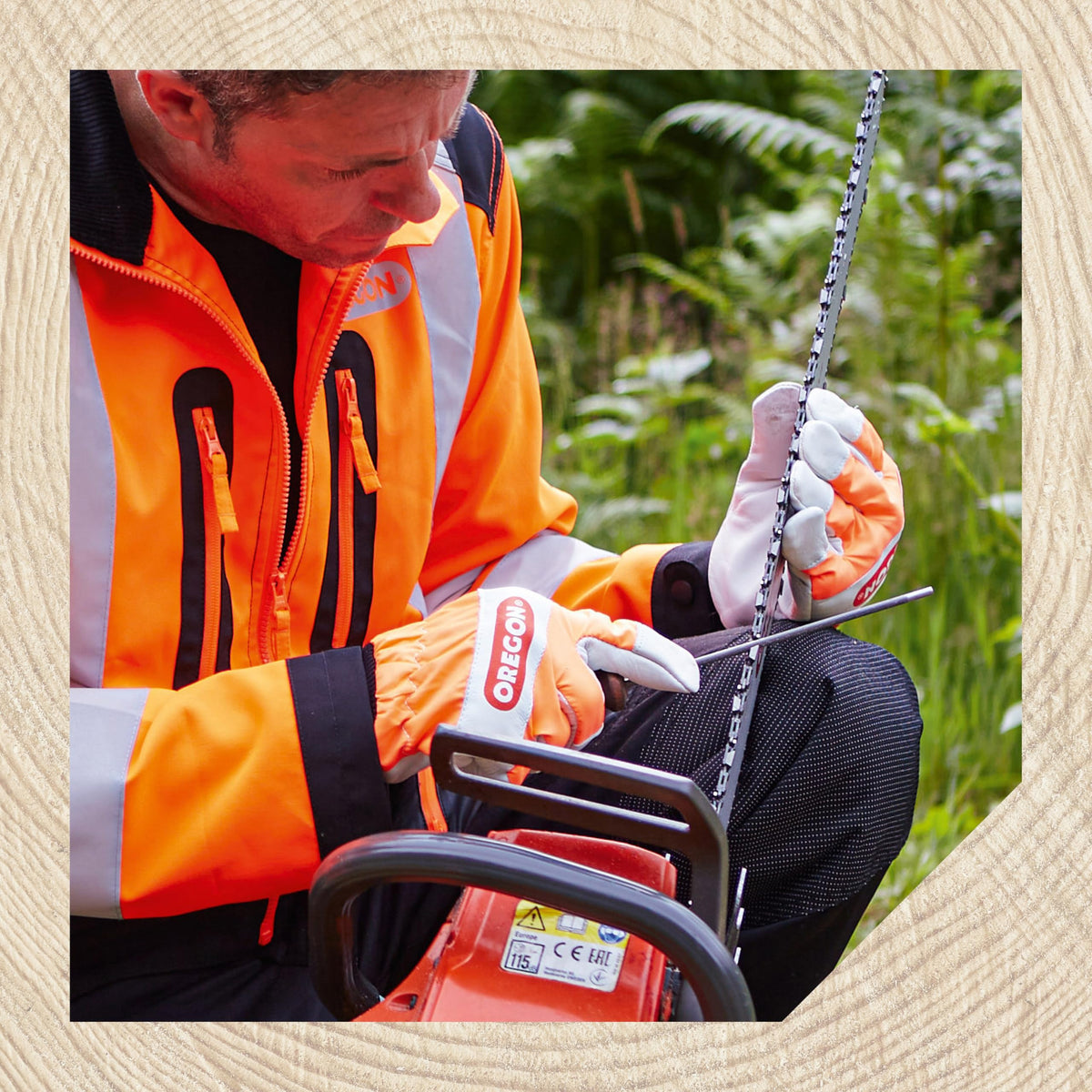 Oregon round files resist clogging and stay sharp during extended use