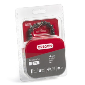 Oregon S49 AdvanceCut semi-chisel cutters enable fast, reliable timber cuts