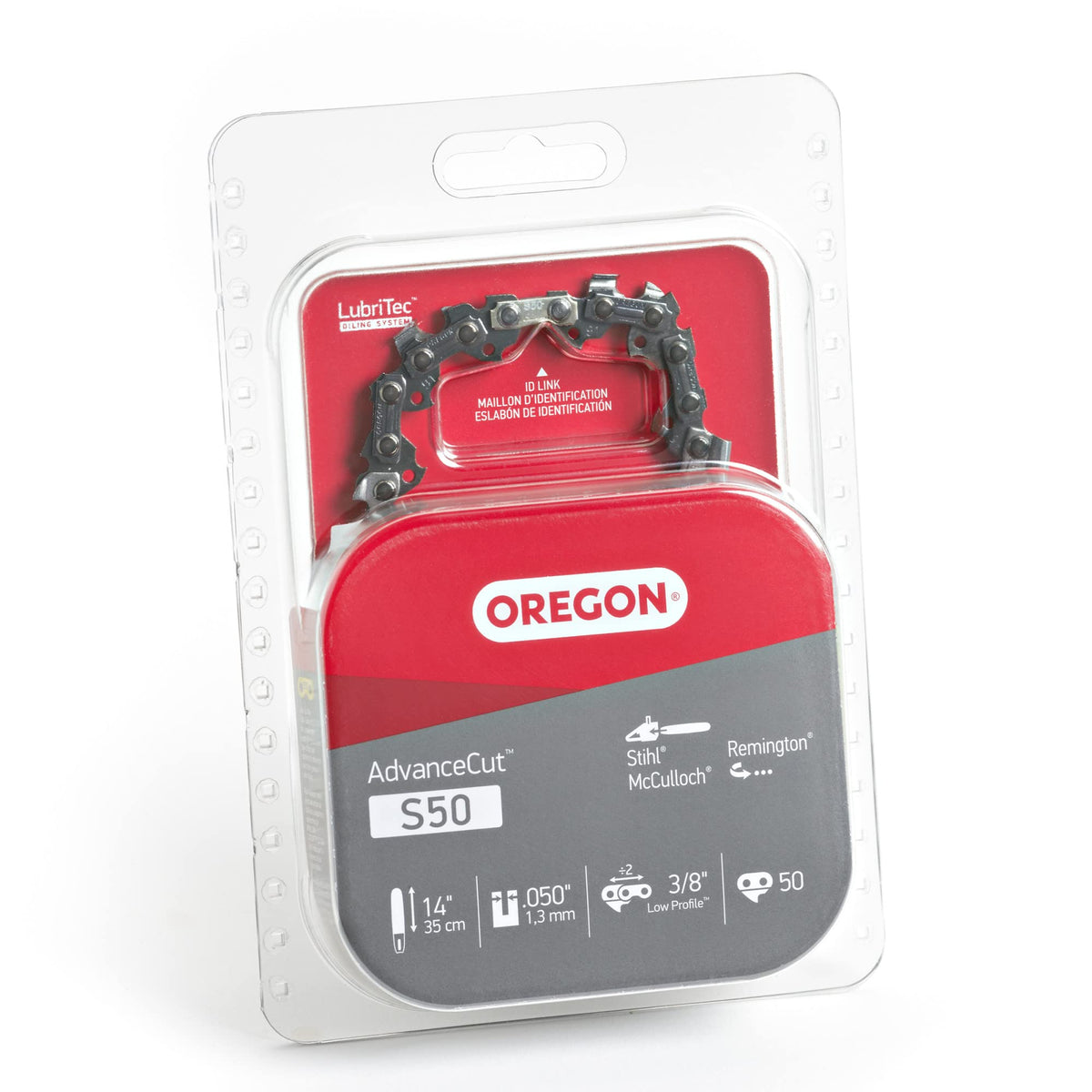 Oregon S50 AdvanceCut .050 gauge detail for durable cutting