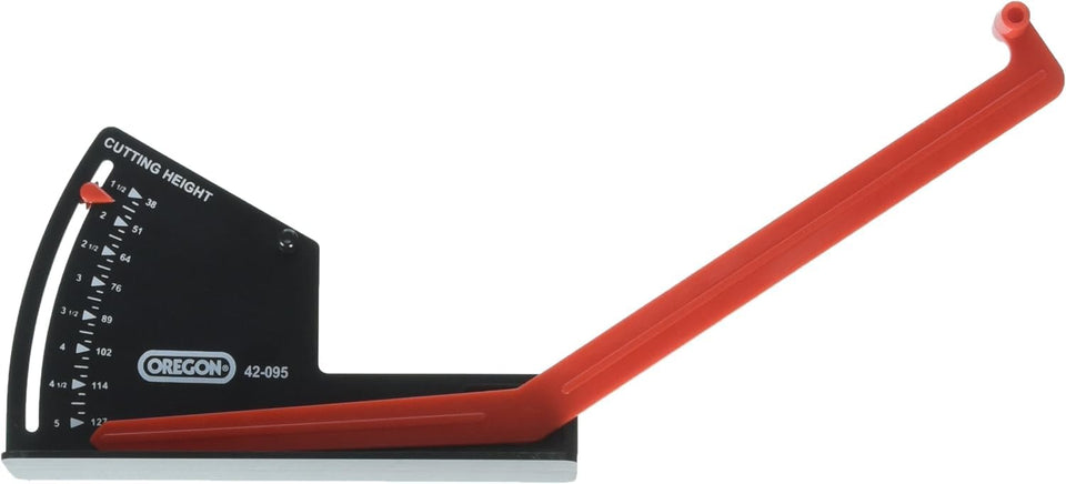 Oregon Small Engine Deck Leveling Gauge front view for precise deck alignment