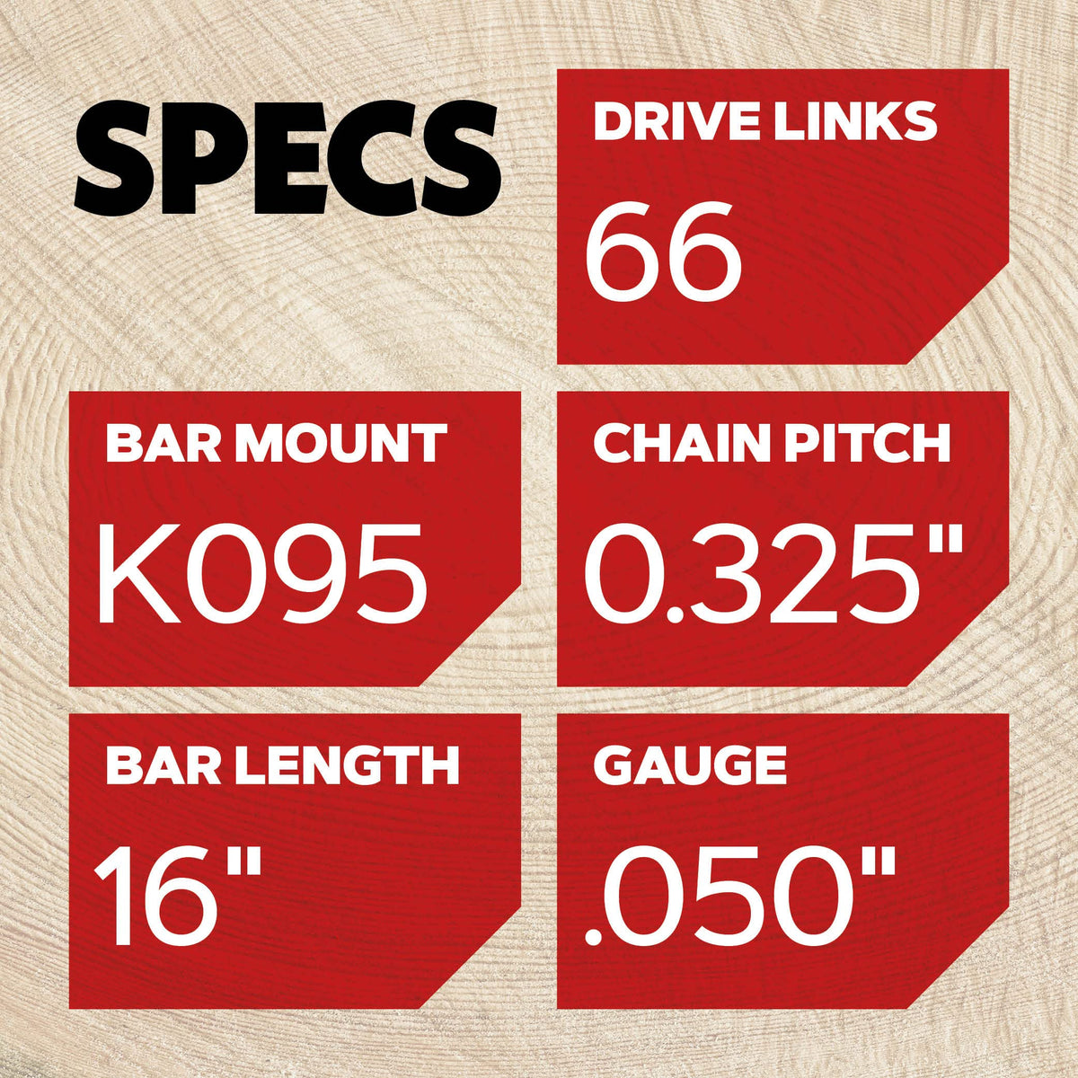Oregon LubriTec equipped bar and chain reduce friction for longer life.