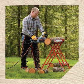 Oregon Sawbuck with 10.6 inch capacity supports up to 176 lbs