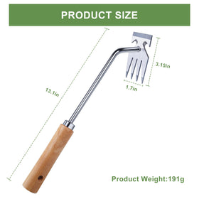 Orelex weed puller tool stainless-steel construction resists rust and wear.