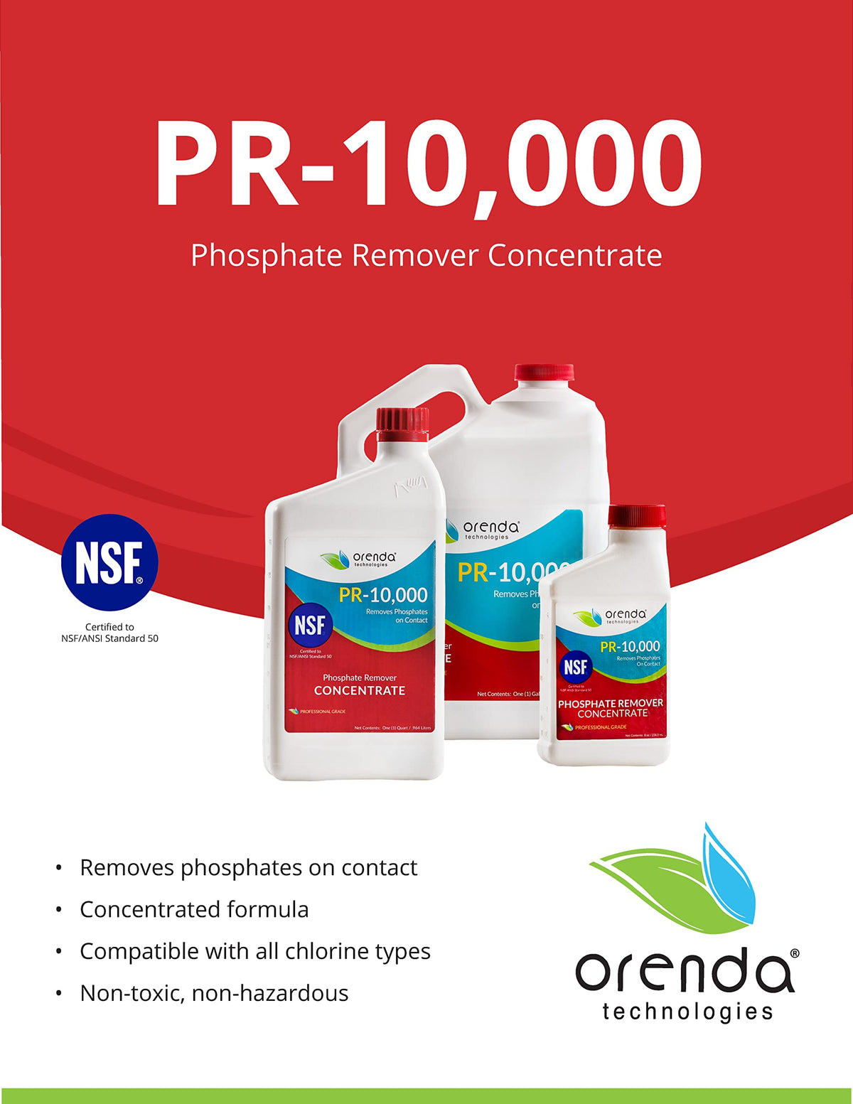 Orenda PR-10000-QT in-use image demonstrates precipitate formation ready for filtration.